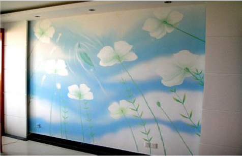 漯河画墙绘怎么画好白云的蓬松感？