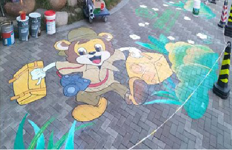 漯河夏季画地面彩绘会遇到的问题