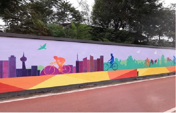 漯河墙体彩绘-围墙