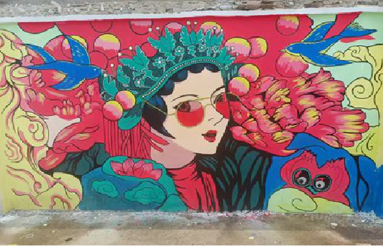 漯河墙体彩绘-网红墙