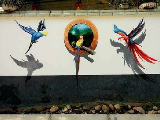 漯河视觉错位-3D墙绘设计