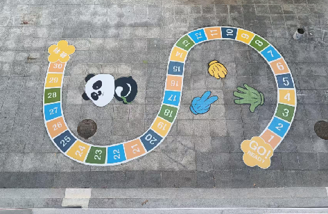 漯河地面游戏彩绘