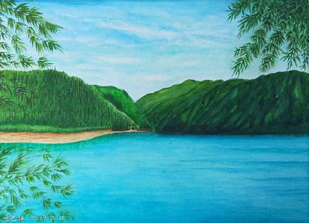 漯河在墙绘中，如何绘画绿水青山？