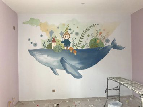 漯河手绘墙的特点及优势。